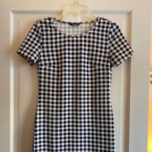 Shein black & white dress